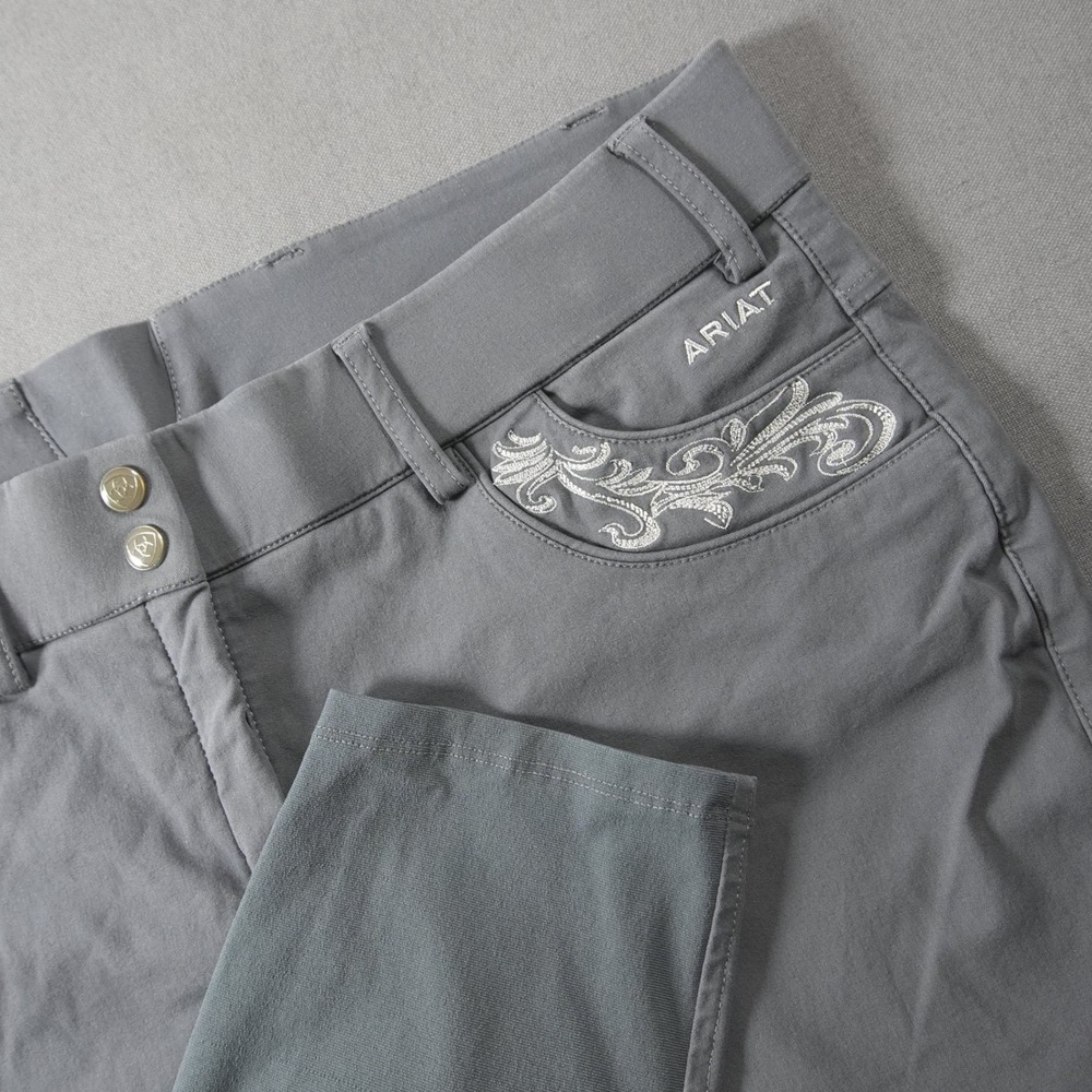 Ariat Pro Series Olympia Embroidered Knee Patch Women Riding Breeches 36R